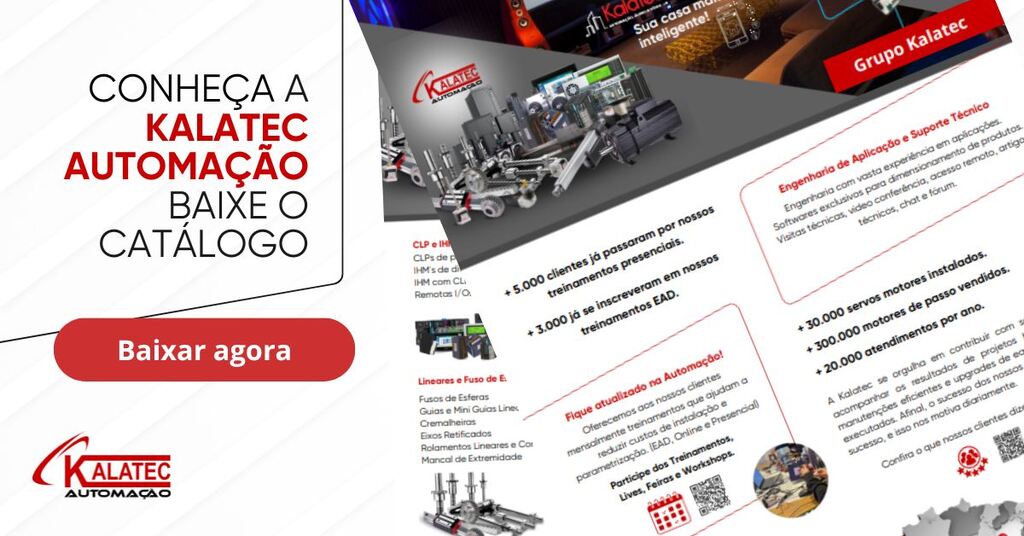 banner para o catálogo da Kalatec, empresa de automação industrial