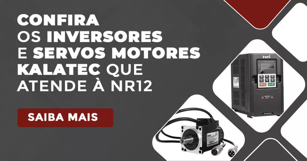 banner Kalatec inversores e servo motores NR 12