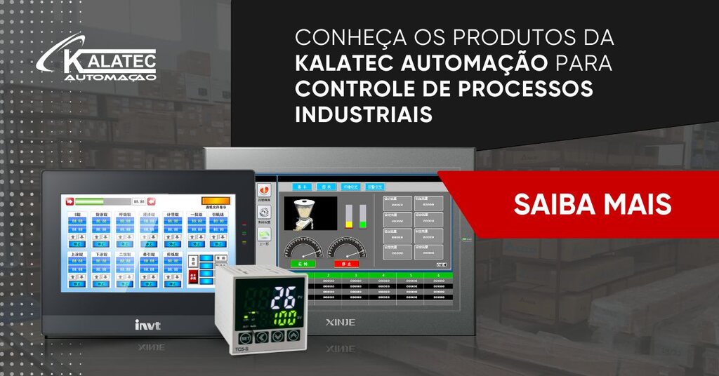 banner Kalatec para equipamentos de instrumentação industrial