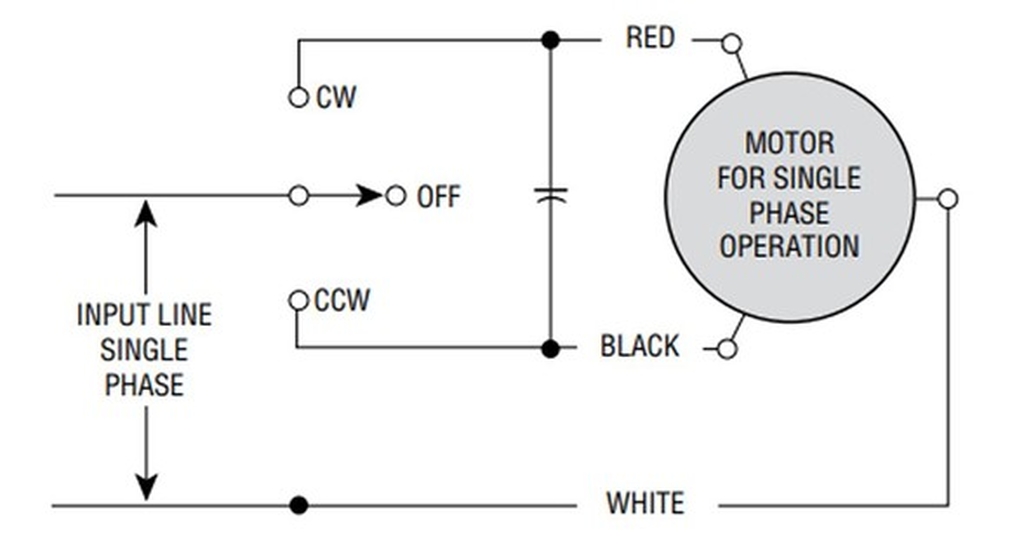 esquema de ligação de um motor de indução monofásico com capacitor de partida
