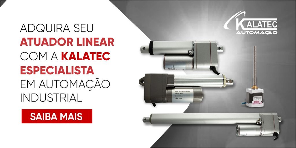 banner Kalatec para atuadores industriais