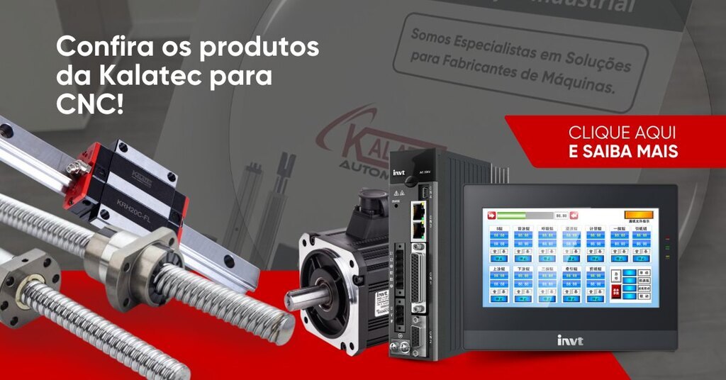 banner Kalatec de produtos para CNC