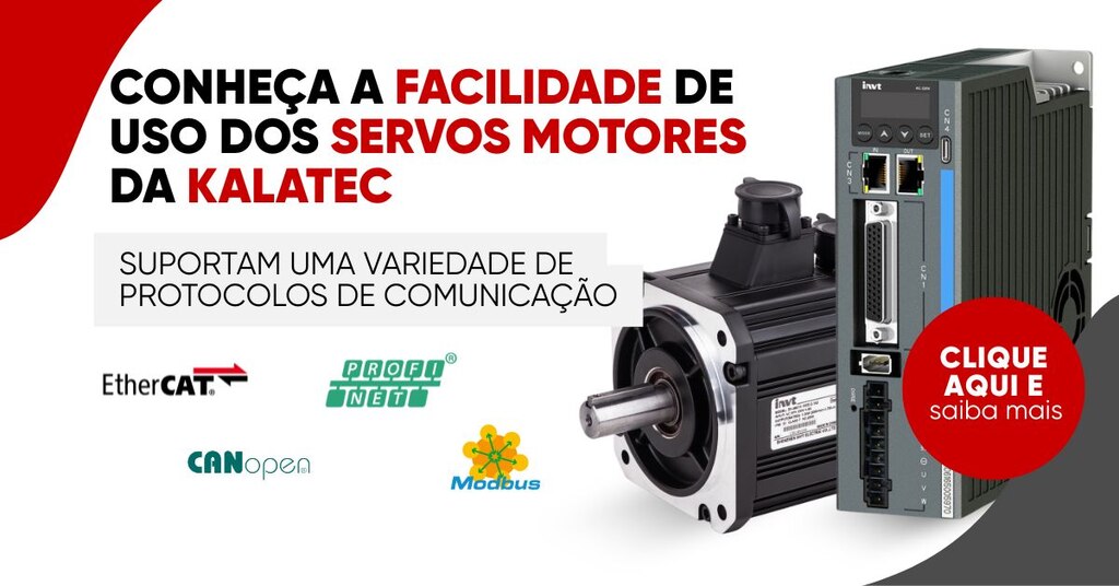 banner de servo motores Kalatec para manutenção preditiva