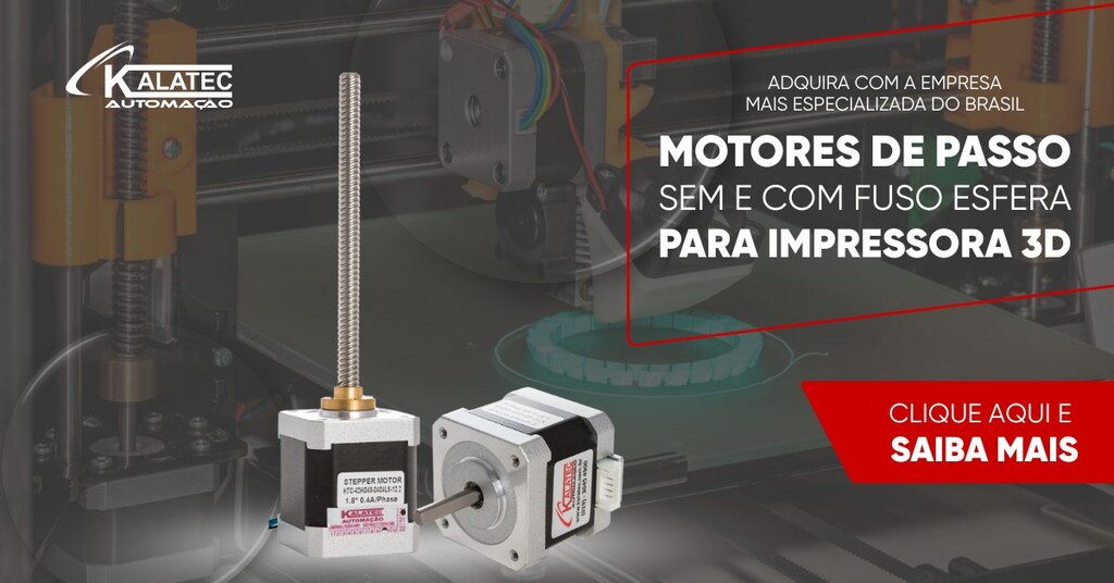 banner Kalatec para motores de passo para impressoras 3D