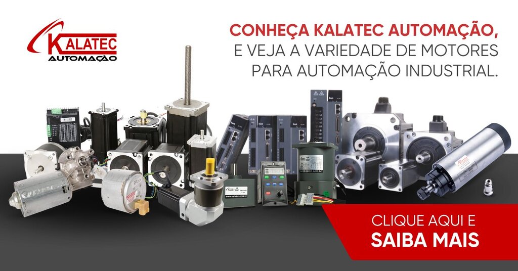 banner Kalatec para motores industriais