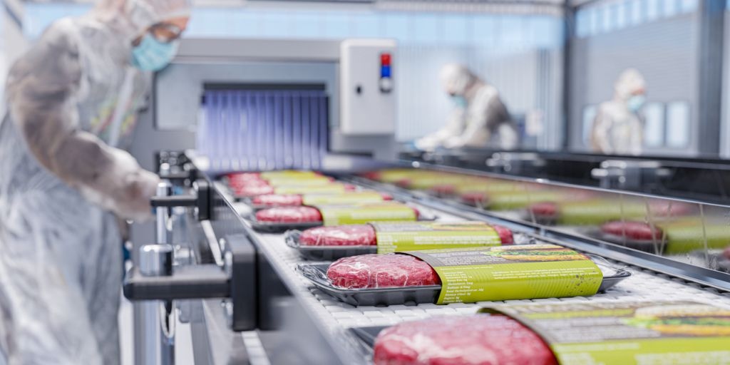 sistema HVAC em produção de alimentos