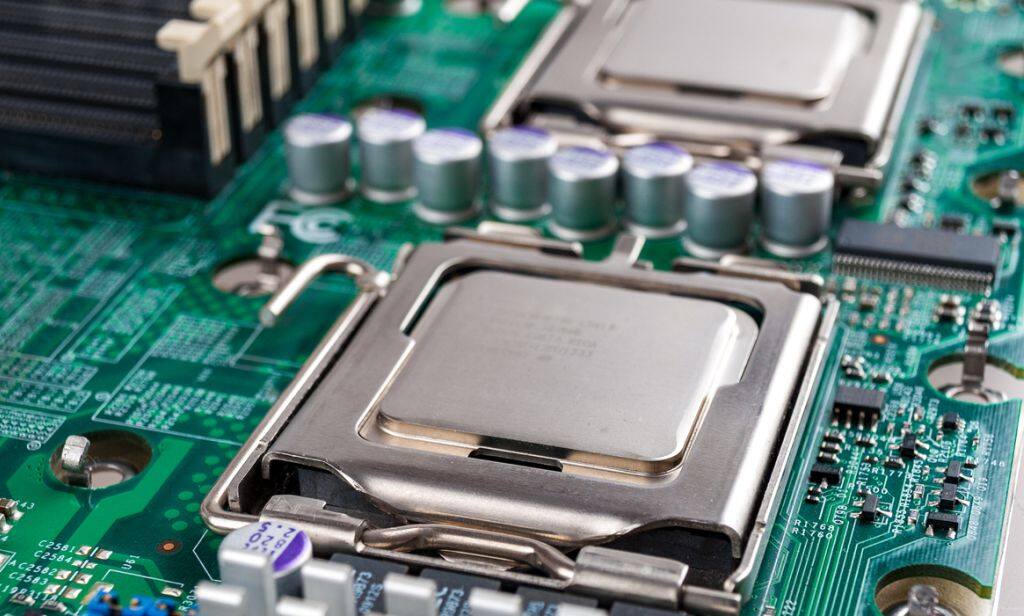 placa mãe e processador de PC industrial