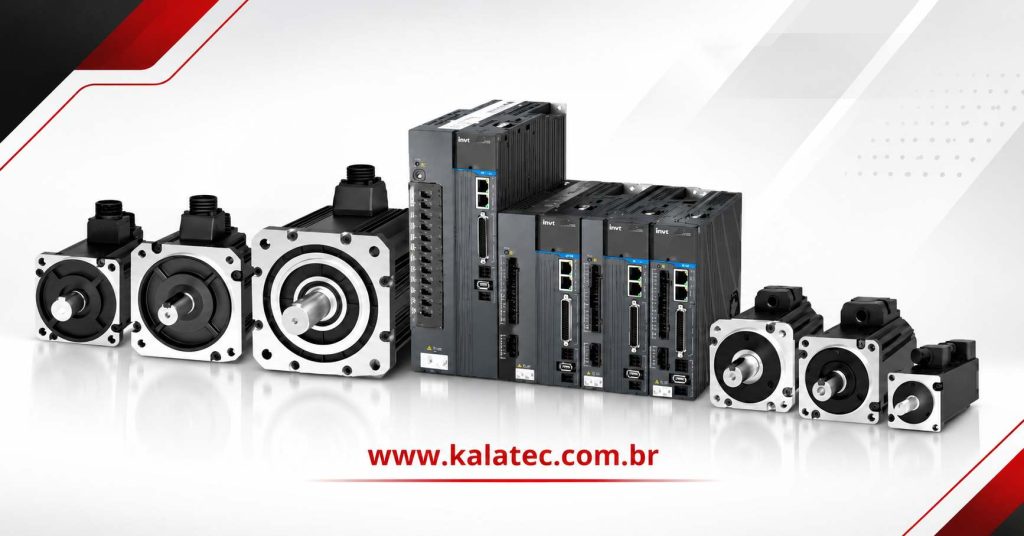 Conjunto de servomotores e seus respectivos drives.