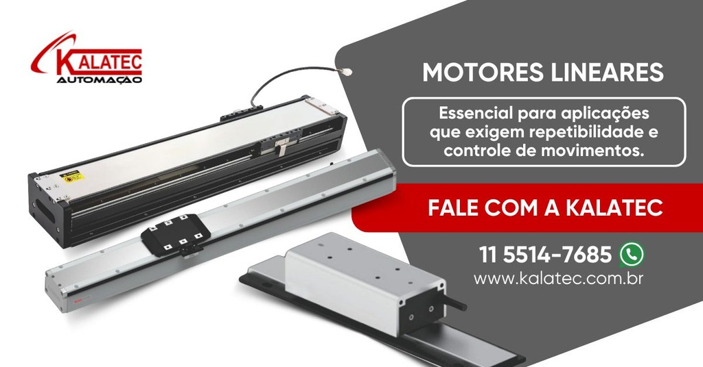 banner Kalatec para motores lineares