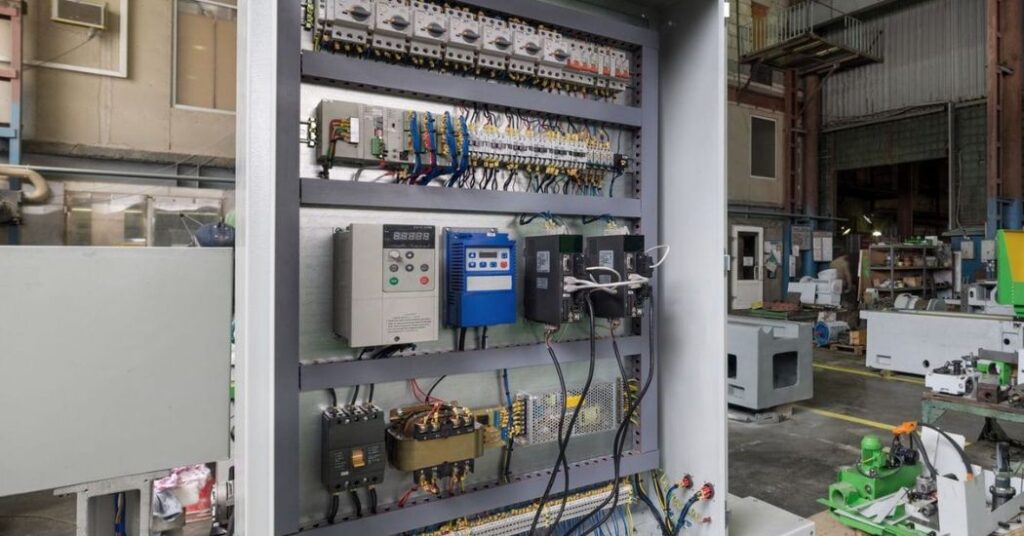 Retrofit de painel elétrico para modernizar a máquina.