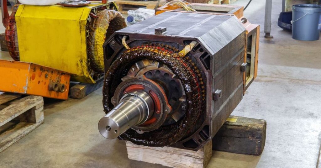 Servomotor com curto nas espiras.