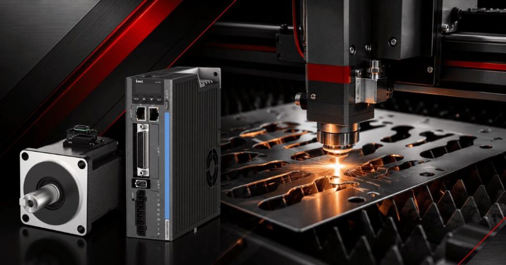 Servomotor em máquinas de corte