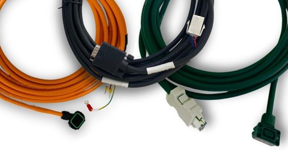 Cabos de encoder e potência blindados para servos de 750w.