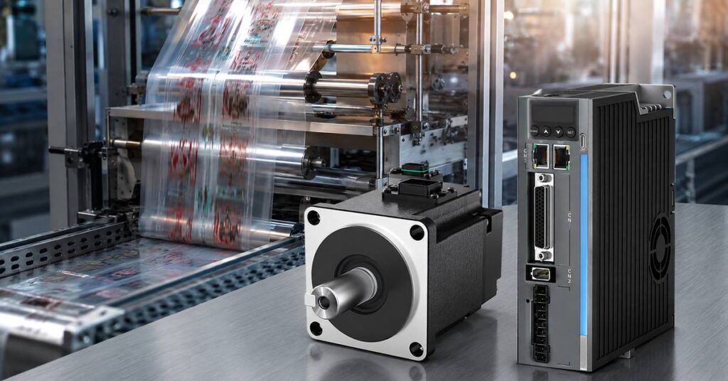 Servomotor para máquina de embalagem